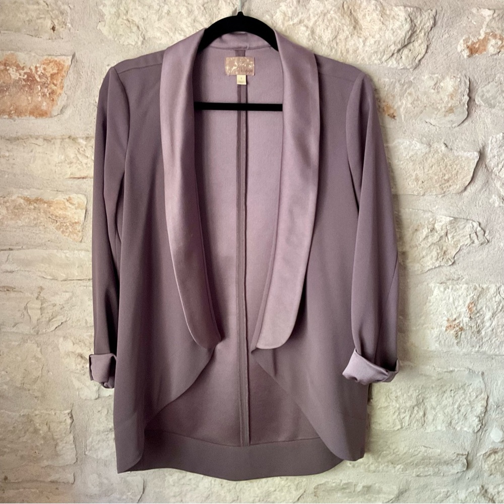 hinge Tuxedo Open Front Blazer - size Small
